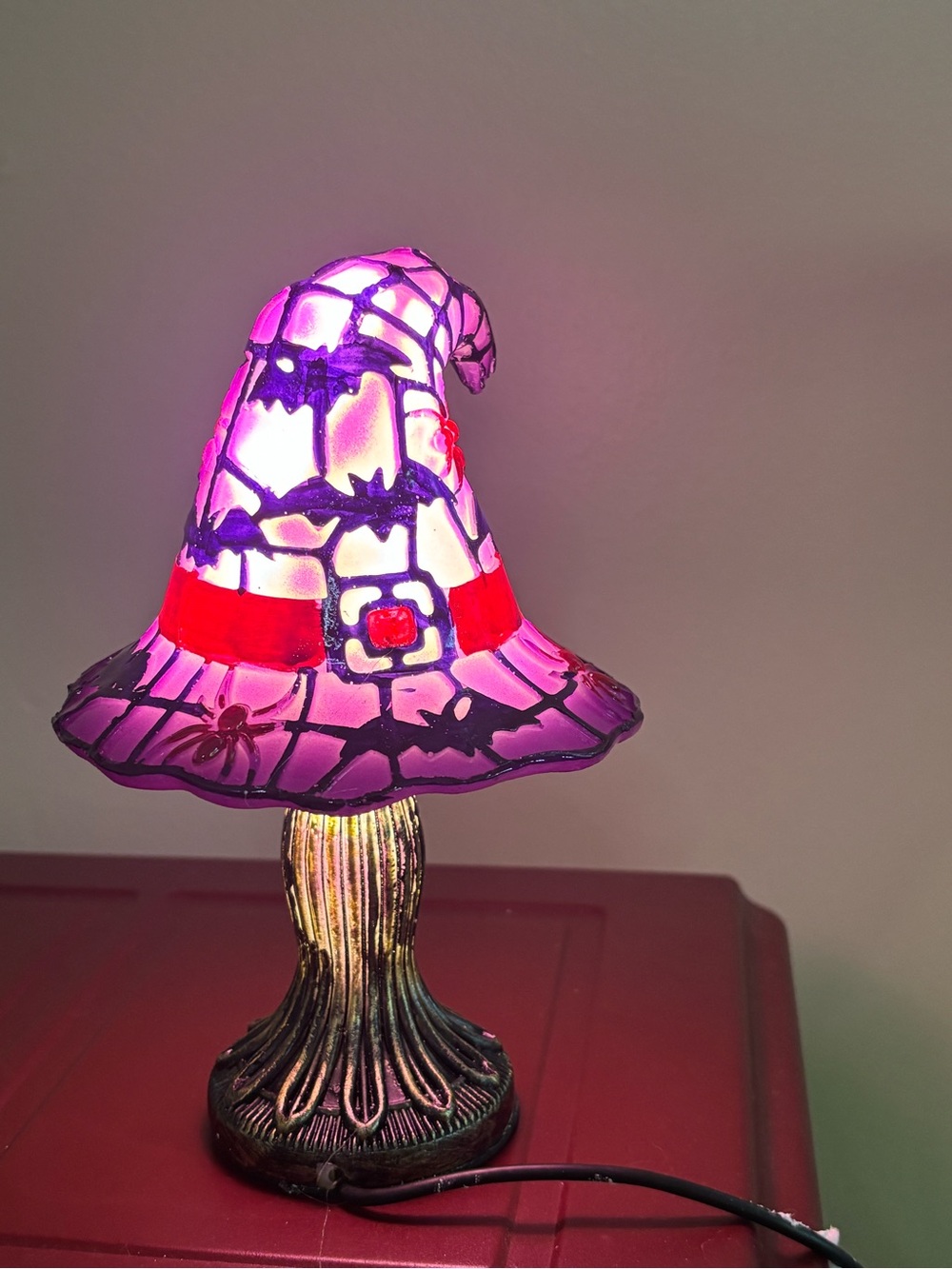 Purple Witch Hat Accent Lamp - Home Accents